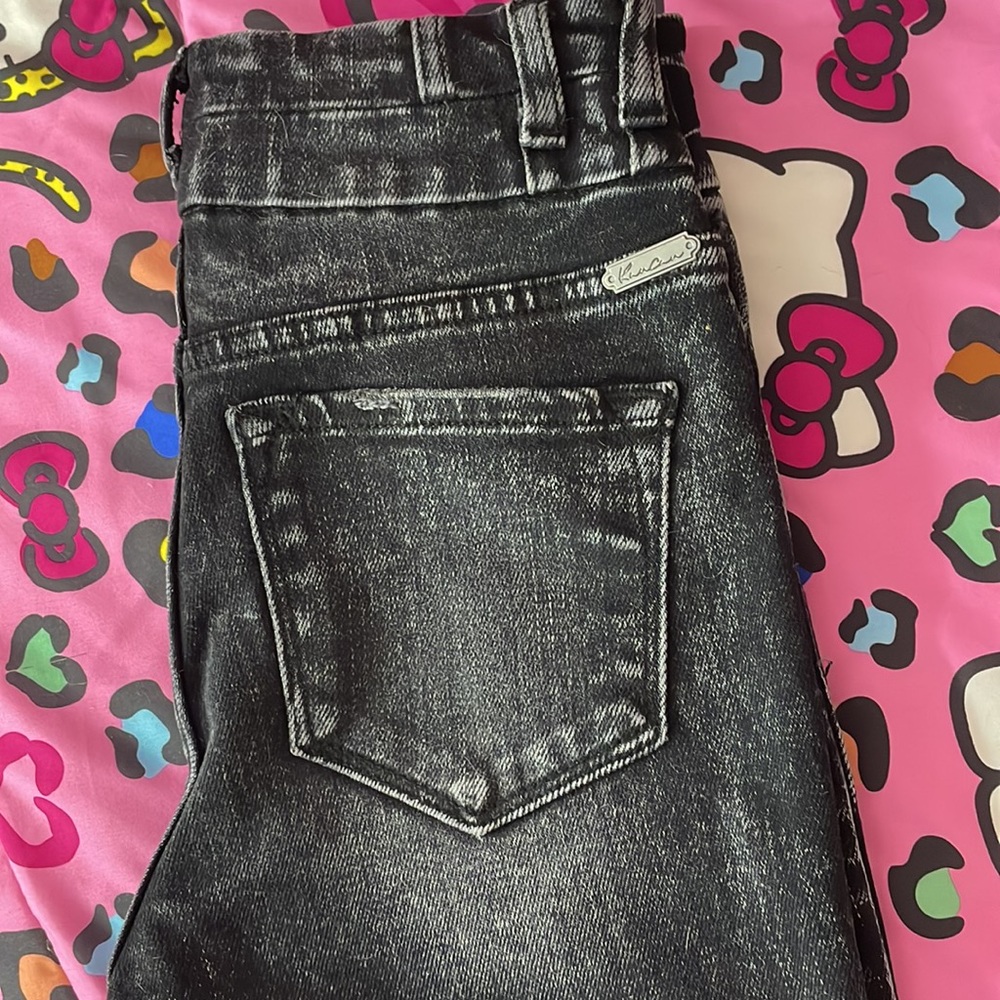 black kancan ripped skinny jeans